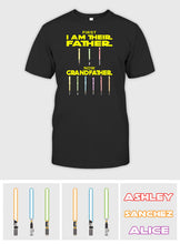 Load image into Gallery viewer, Personalized Star Wars Father Grandfather T-Shirt & Hoodie Gift