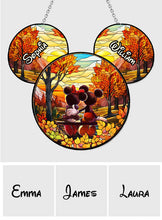 Load image into Gallery viewer, Personalized Window Hanging Suncatcher Ornament for Couples