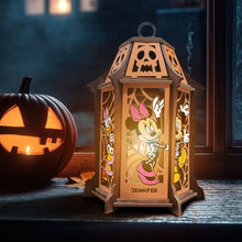 Load image into Gallery viewer, Personalized Laser Cut Halloween Lantern with Custom Name