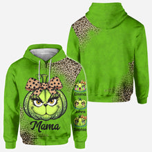 Load image into Gallery viewer, Personalized Grinchy Mama All Over Shirt Christmas Gift