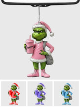 Load image into Gallery viewer, Personalized Grinch Car Ornament Custom Name Christmas Gift