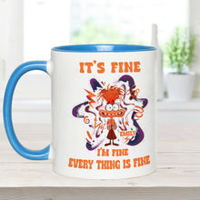 Load image into Gallery viewer, Personalized Accent Mug Cute Anxiety Design Gift for Graduation