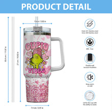 Load image into Gallery viewer, Personalized Cupid Vibes Tumbler with Handle for Christmas Gift