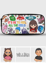 Load image into Gallery viewer, Personalized Kids Pencil Case with Fun Characters & Custom Name