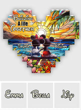 Load image into Gallery viewer, Personalized Heart Building Brick Blocks Custom Couple Gift for Anniversary