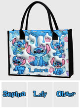 Load image into Gallery viewer, Personalized Ohana Canvas Tote Bag Custom Name Gift for Mom