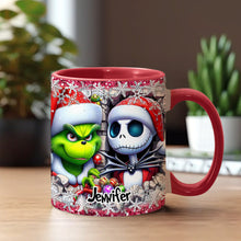 Load image into Gallery viewer, Personalized Nightmare Christmas Accent Mug Custom Name Gift