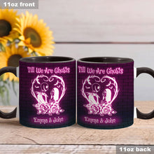 Load image into Gallery viewer, Personalized Nightmare Accent Mug for Couples - Till We Are Ghosts