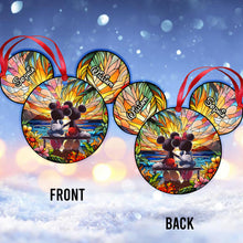 Load image into Gallery viewer, Personalized Romantic Mouse Couple Acrylic Ornament for Christmas