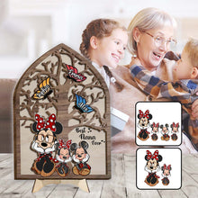 Load image into Gallery viewer, Personalized Best Nana Ever Mouse Ears 2-Layered Wood Sign Gift