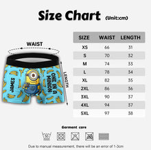 Load image into Gallery viewer, Personalized Men's Boxer Briefs with Minion Design Gift