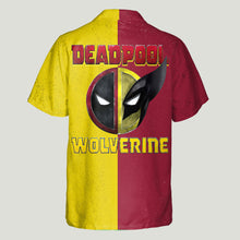 Load image into Gallery viewer, Personalized Deadpool & Wolverine Hawaiian Shirt Custom Name Gift for Him