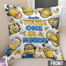 Load image into Gallery viewer, Personalized You're One In A Minion Throw Pillow Gift