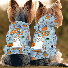 Load image into Gallery viewer, Personalized Halloween Dog Hoodie Cute Booey Design for Pets