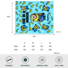 Load image into Gallery viewer, Personalized One In A Minion Blanket Custom Name Gift