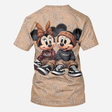 Load image into Gallery viewer, Personalized All Over Shirt Cute Mouse Couple Gift for Anniversary