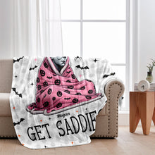 Load image into Gallery viewer, Personalized Halloween Blanket Even Baddies Get Saddies Gift
