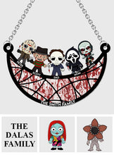Load image into Gallery viewer, Personalized Scary Movies Suncatcher Ornament for Family Gift