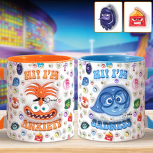 Load image into Gallery viewer, Personalized Two-Tone Accent Mug Custom Name Gift for Birthday