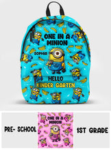 Load image into Gallery viewer, Personalized Minions Backpack for Kids - Custom Name Gift for Back to School