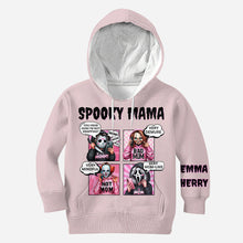 Load image into Gallery viewer, Personalized Spooky Mama All Over Shirt Custom Name Gift for Mom