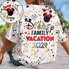 Load image into Gallery viewer, Personalized Disney Family Vacation All Over Shirt for Kids