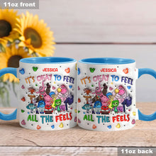 Load image into Gallery viewer, Personalized Ceramic Accent Mug Custom Name Feelings Gift