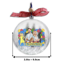 Load image into Gallery viewer, Personalized Snow Globe Ornament Custom Design Unique Gift for Christmas