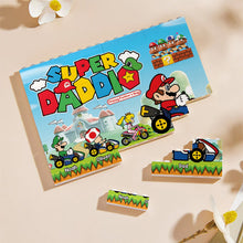 Load image into Gallery viewer, Personalized Super Dad Building Brick Block Gift for Father's Day