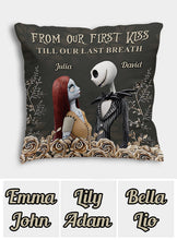 Load image into Gallery viewer, Personalized Nightmare Throw Pillow Custom Name Gift for Couples