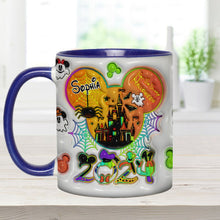 Load image into Gallery viewer, Personalized Halloween Mouse Accent Mug with Custom Name for Kids