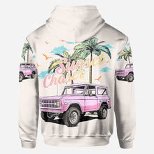Load image into Gallery viewer, Personalized Sunset Chaser All Over Shirt with Custom Name for Beach Lovers