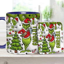 Load image into Gallery viewer, Personalized Grinch Accent Mug Custom Name Gift for Christmas