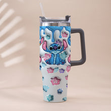 Load image into Gallery viewer, Personalized Ohana Tumbler with Handle Custom Name Gift for Family