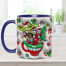 Load image into Gallery viewer, Personalized Merry Grinchmas Accent Mug with Custom Name for Holiday Gifts