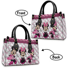 Load image into Gallery viewer, Personalized Pink Leather Handbag with Name - Cute Gift for Mom