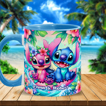 Load image into Gallery viewer, Personalized Ohana Accent Mug Custom Name Gift for Couple