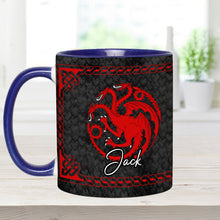 Load image into Gallery viewer, Personalized Accent Mug with Dragon Design for Coffee Lovers