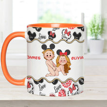 Load image into Gallery viewer, Personalized Accent Mug with Custom Name for Valentine's Day Gift