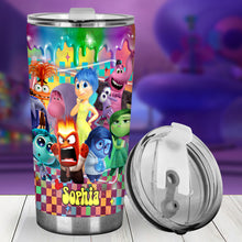 Load image into Gallery viewer, Personalized Tumbler with Custom Name & Colorful Design for Kids