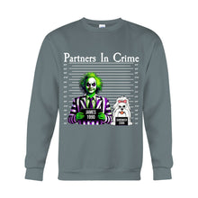 Load image into Gallery viewer, Personalized Partners In Crime T-shirt & Hoodie for Mom/Dad