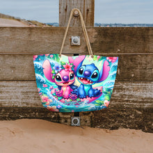Load image into Gallery viewer, Personalized Canvas Beach Bag with Custom Design for Summer Vibes
