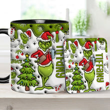 Load image into Gallery viewer, Personalized Grinch Accent Mug Custom Name Gift for Christmas