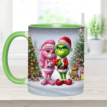 Load image into Gallery viewer, Personalized Merry Grinchmas Accent Mug Custom Name Gift for Christmas