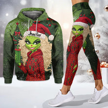 Load image into Gallery viewer, Personalized Christmas Hoodie and Leggings Set for Women