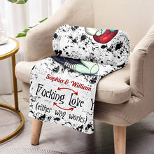 Load image into Gallery viewer, Personalized Nightmare Blanket Custom Name Gift for Couples