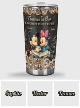 Load image into Gallery viewer, Personalized Mickey Mouse Tumbler Custom Name Gift for Couple