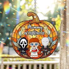 Load image into Gallery viewer, Personalized Pumpkin Suncatcher Ornament for Mom | Unique Home Decor