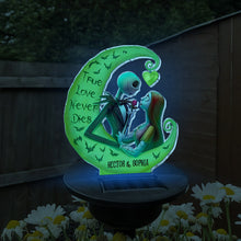 Load image into Gallery viewer, Personalized Nightmare Garden Solar Light with True Love Design for Couples
