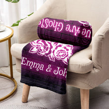 Load image into Gallery viewer, Personalized Nightmare Blanket Custom Couples Gift for Halloween